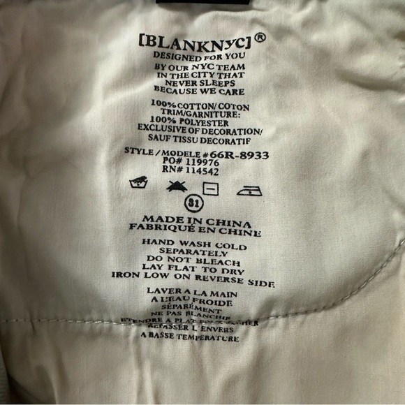 BLANKNYC Crochet Front Cutoff Denim Shorts Size 31 NWT - Picture 10 of 13